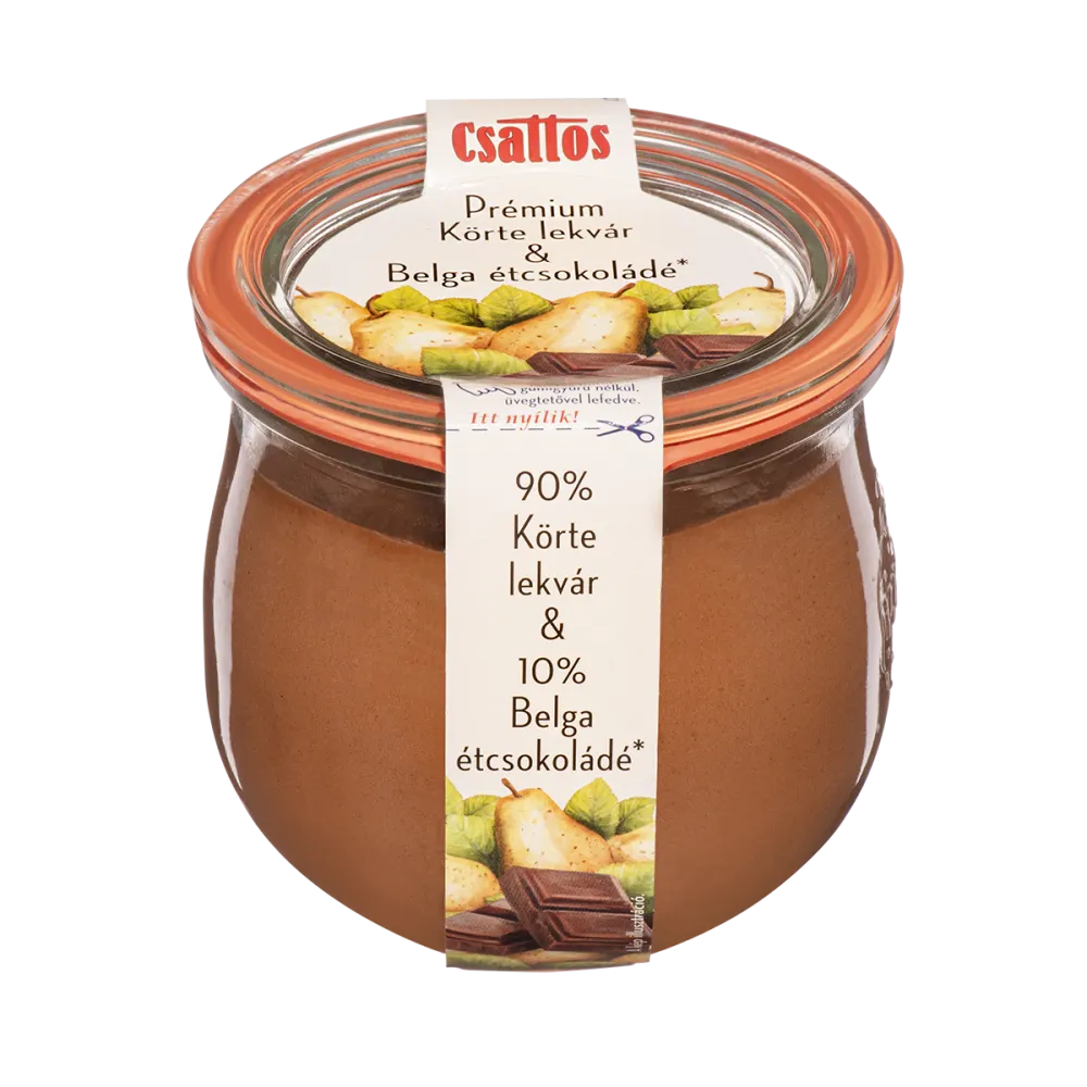 Csattos Prémium Körte lekvár & Belga étcsokoládé