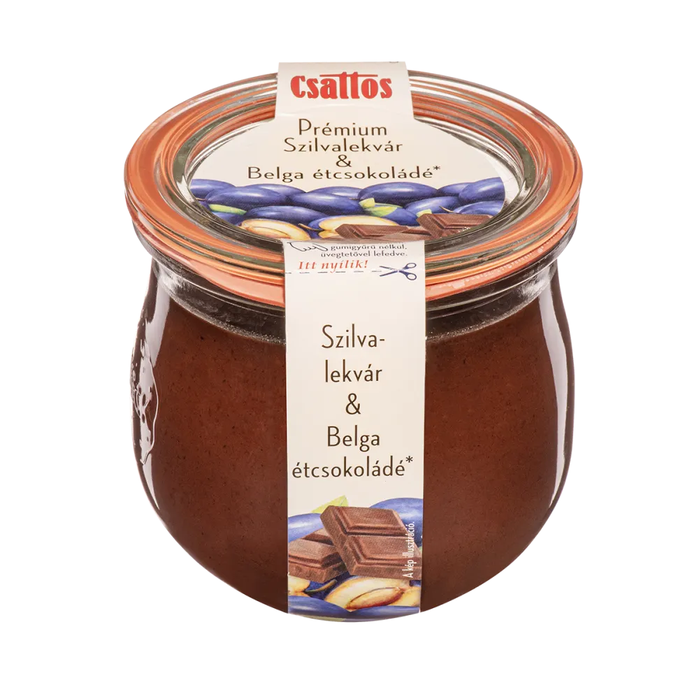 Csattos Prémium Szilvalekvár & Belga étcsokoládé