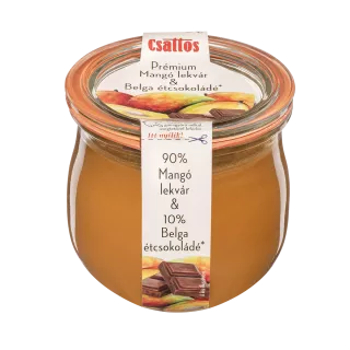 Csattos Prémium Mangó lekvár & Belga étcsokoládé